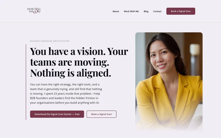 Website built by Andrea Tan after the workshop