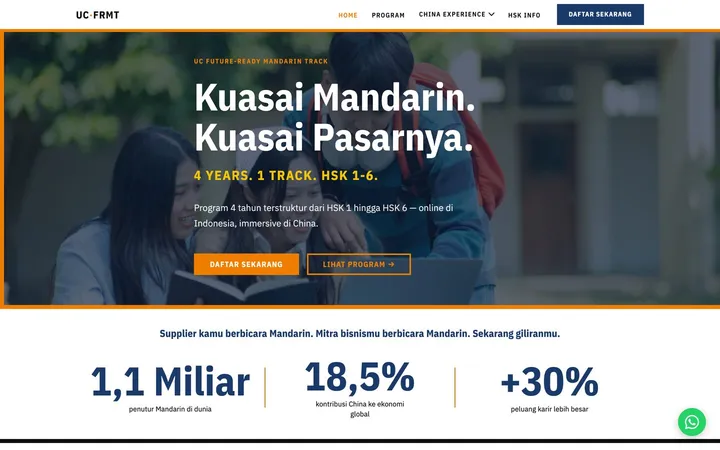Website built by Hendri Zhang after the workshop