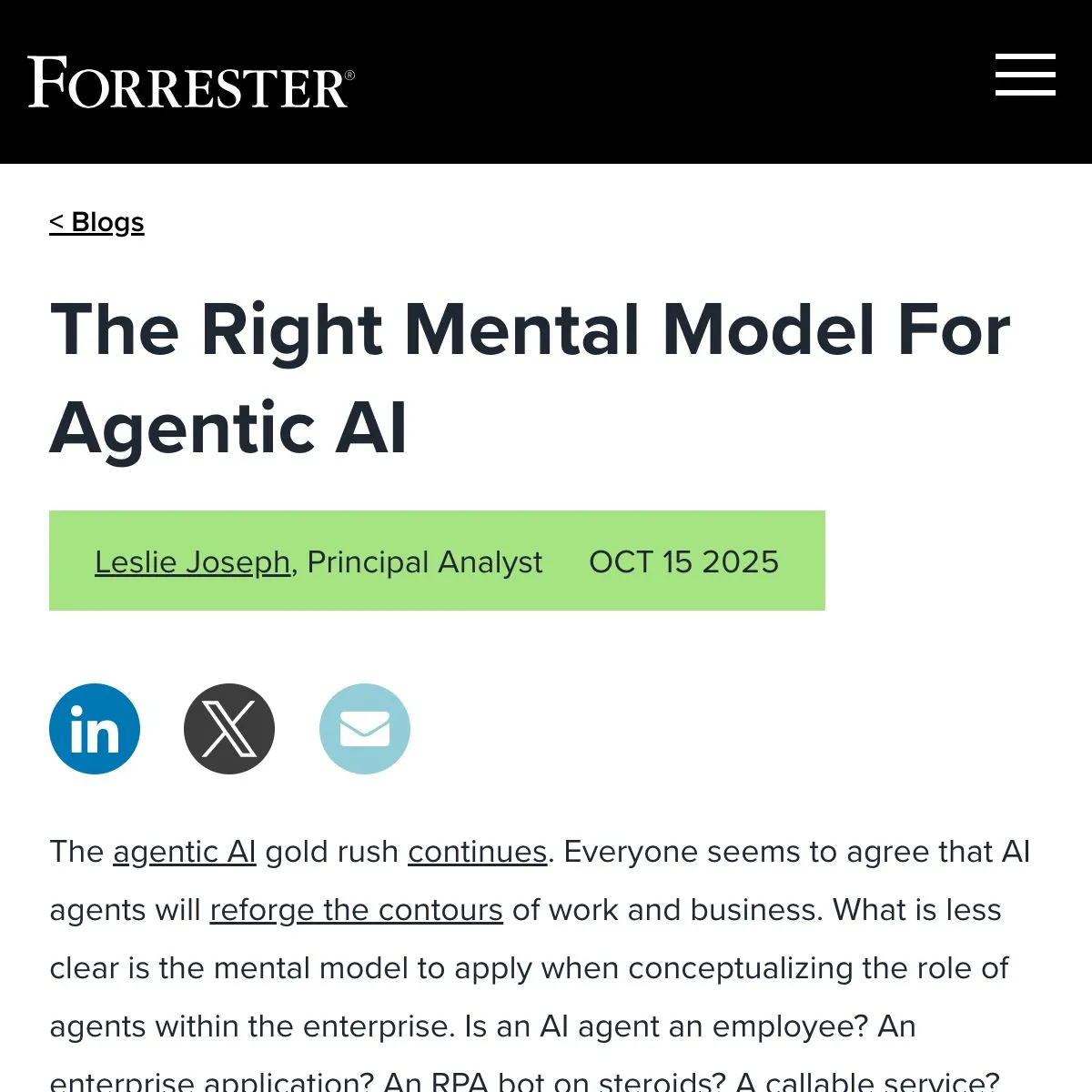 We often think of AI agents as digital employees.
