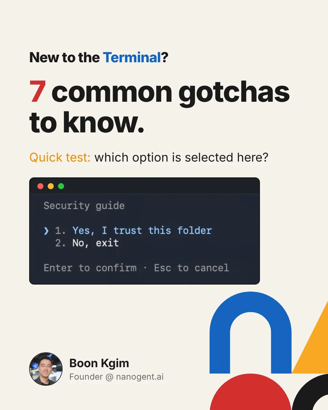 After running 5 workshops for non-techies and "forcing" them to use Terminal / PowerShell, I have a...
