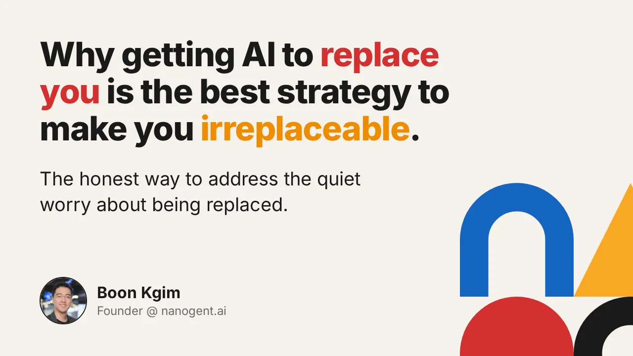 Why you should get AI to replace you