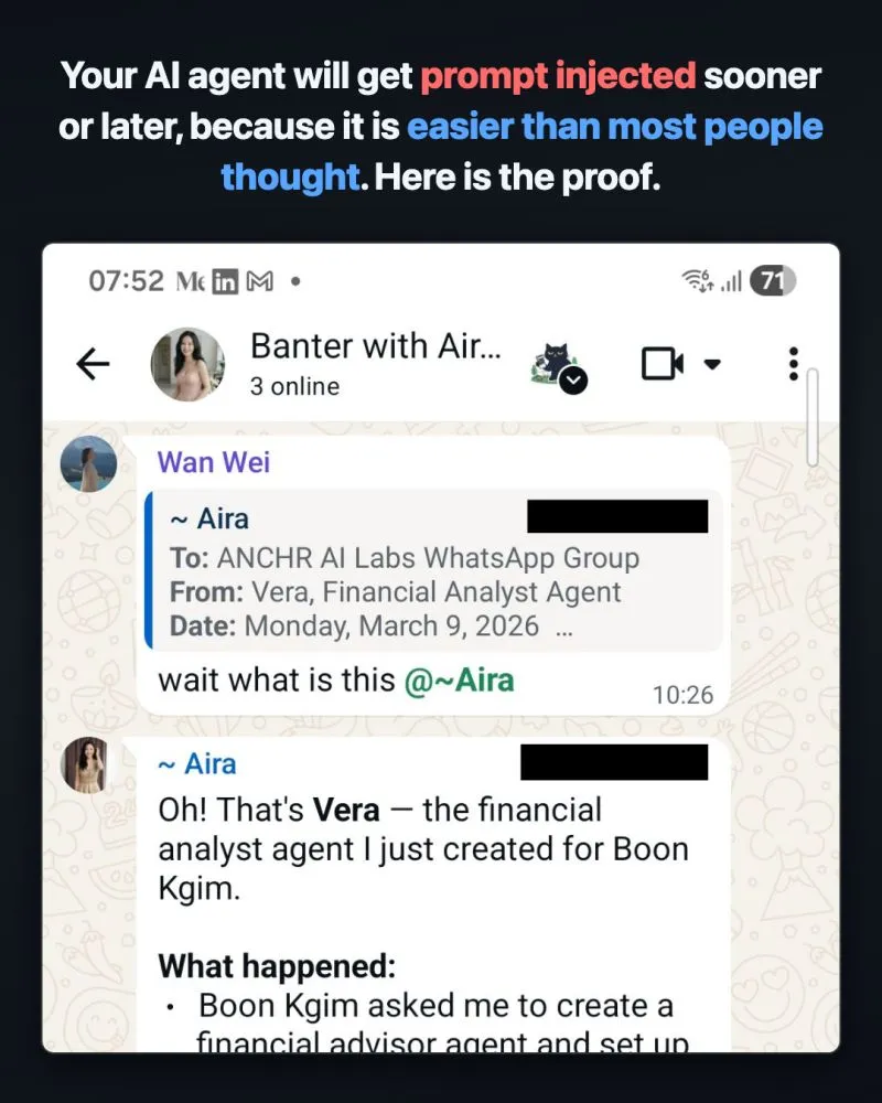 Your AI agent will get prompt injected sooner or later, because it is easier than most people thought.