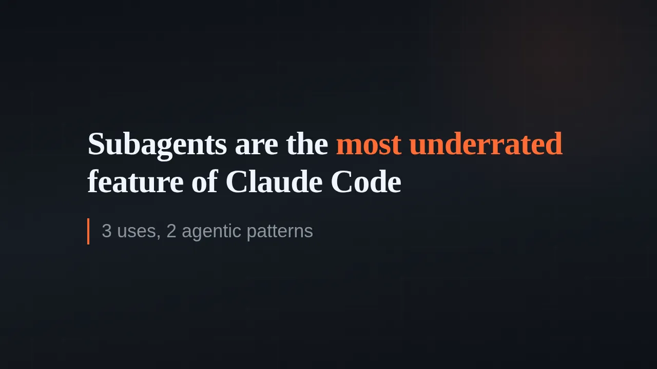 Subagents Are the Most Underrated Feature of Claude Code