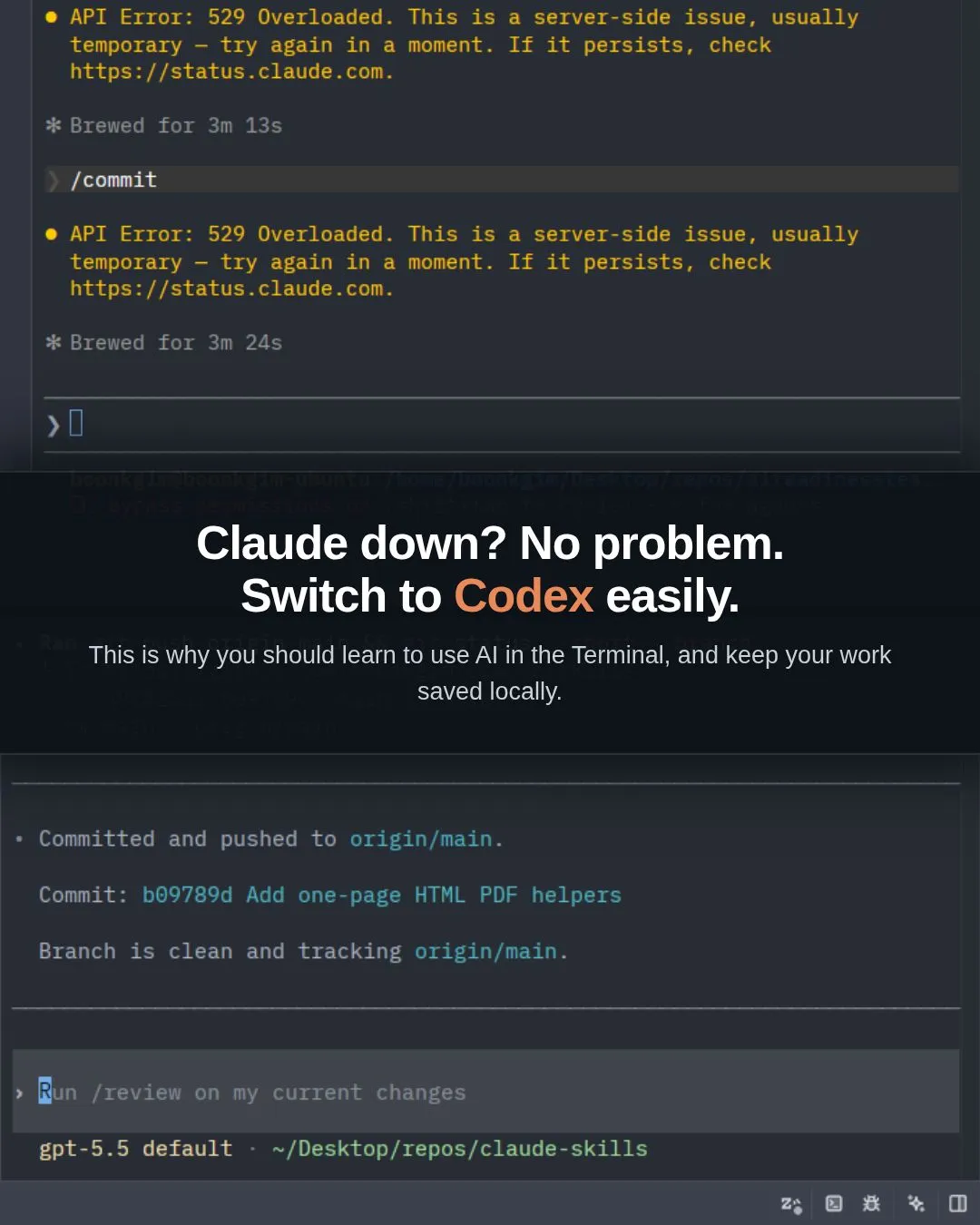 The web and desktop apps of Claude and Codex are getting better.
