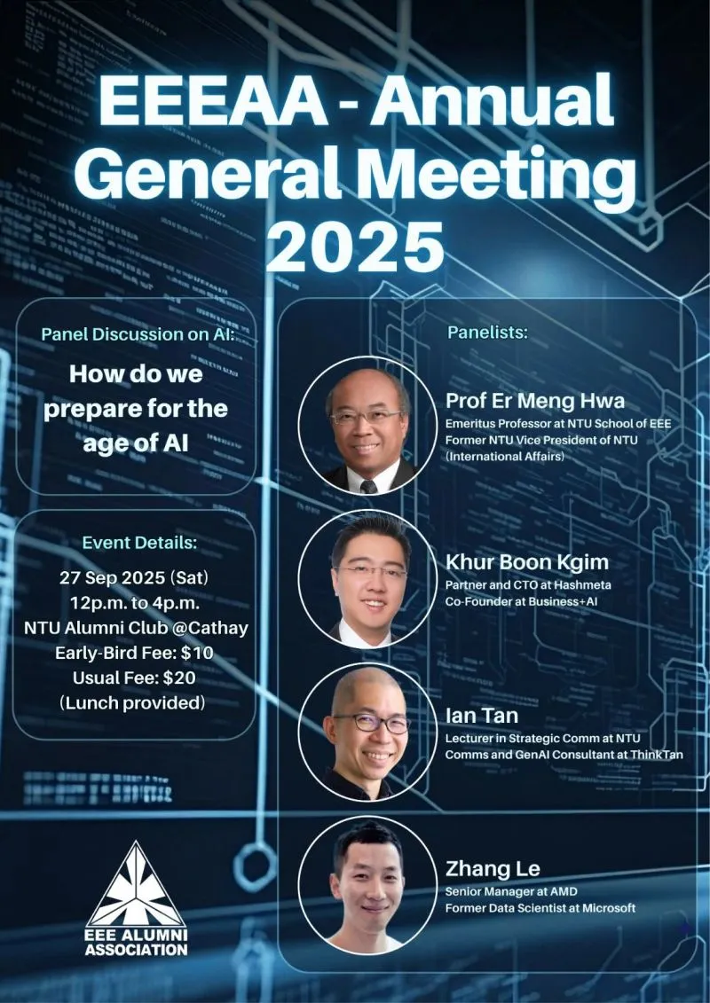 Joining an AI Strategy Panel at NTU EEE Alumni Event