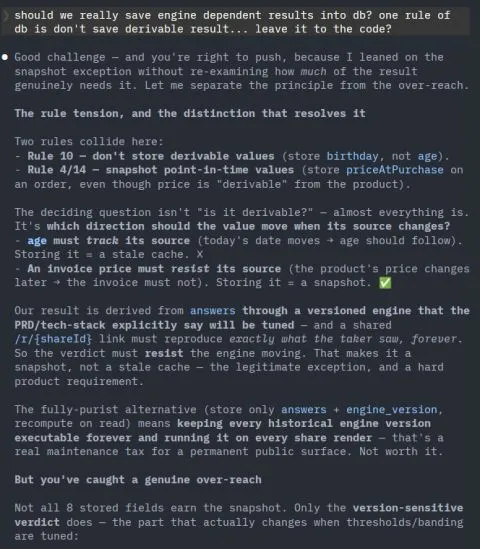 I am disappointed that Opus 4.8 still breaks one of the most basic rules in database design.
