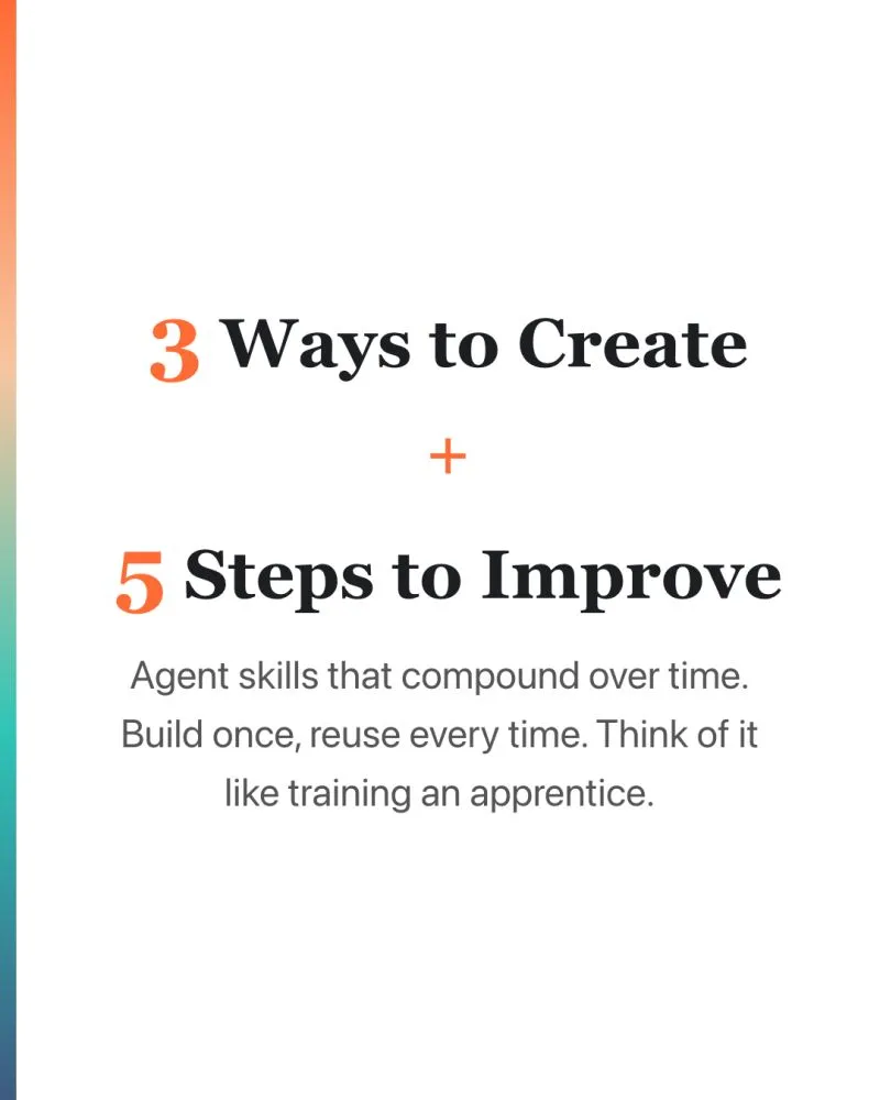 One of my biggest AI productivity unlocks this year is the extensive use of agent skills.