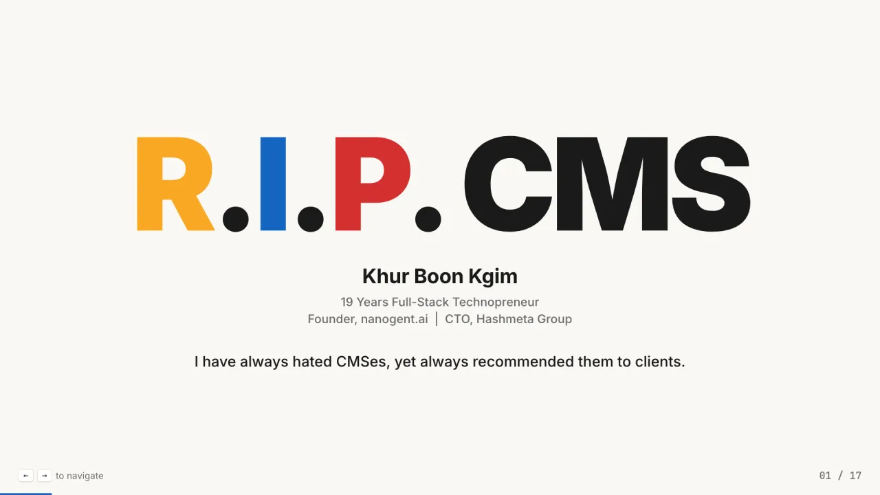 R.I.P. CMS. How AI agents like OpenClaw could replace CMS.