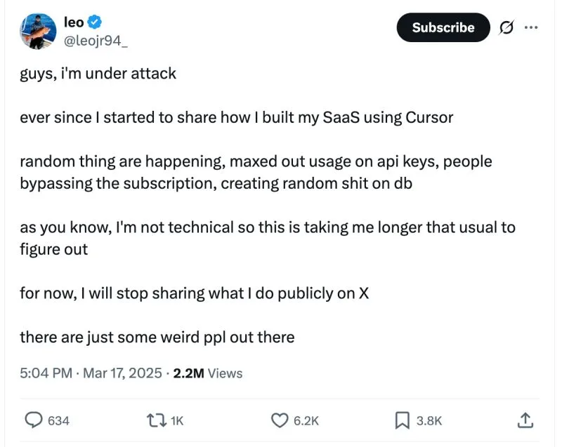 "Guys, I’m under attack"