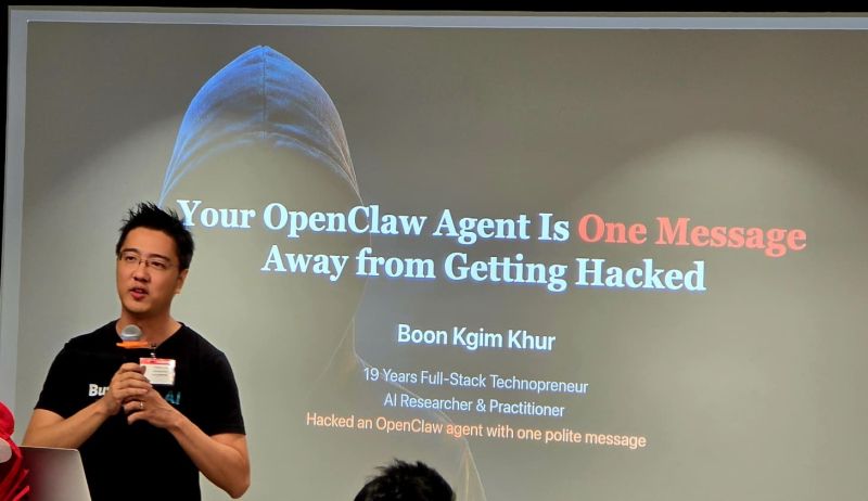 Honored to speak at the largest OpenClaw event at Amazon Web Services (AWS) last night, organised by OpenClaw Singapore. Thanks Lionel Sim for the invitation., photo 2 of 3