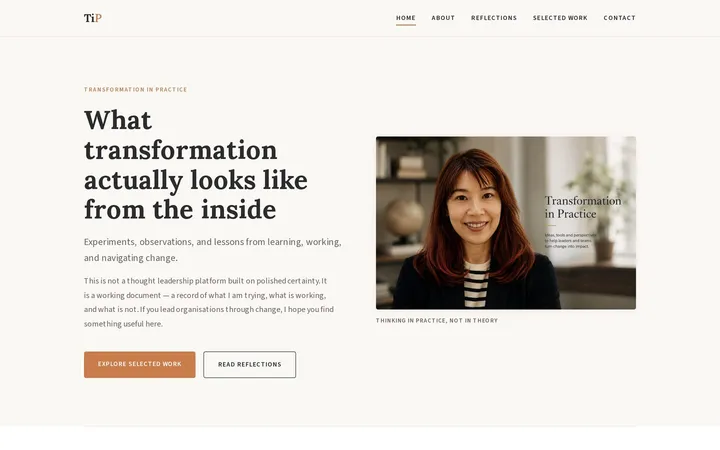 Website built by Lynn Choa after the workshop