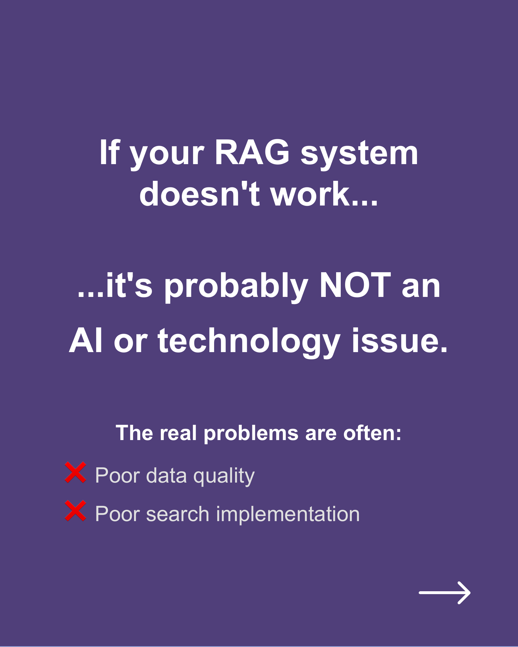 Your RAG System's Real Problem Isn't Hallucination, slide 1