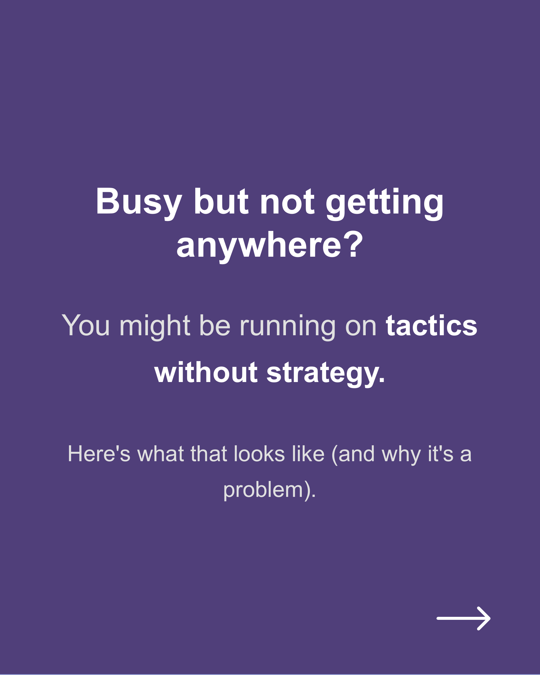 I've met many business owners and working professionals who are busy clearing tasks every day but..., slide 1
