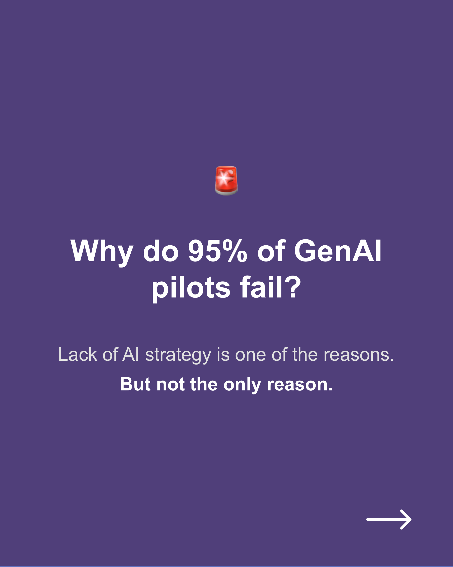 Why GenAI Pilots Need Both Strategy and Execution, slide 1