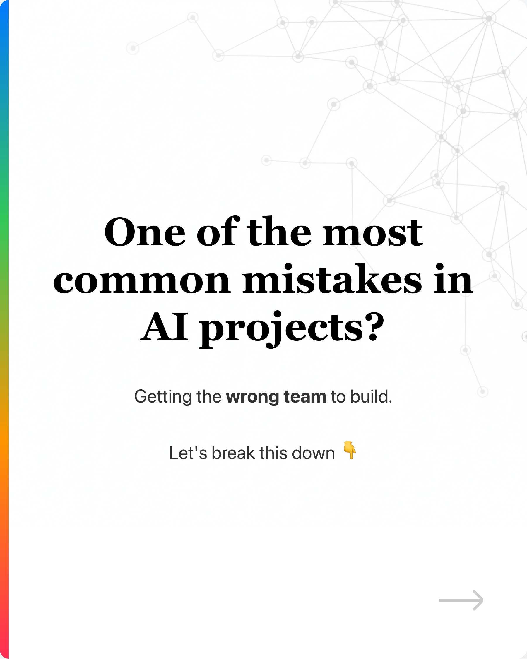 Not all AI projects need data scientist and AI engineers., slide 1