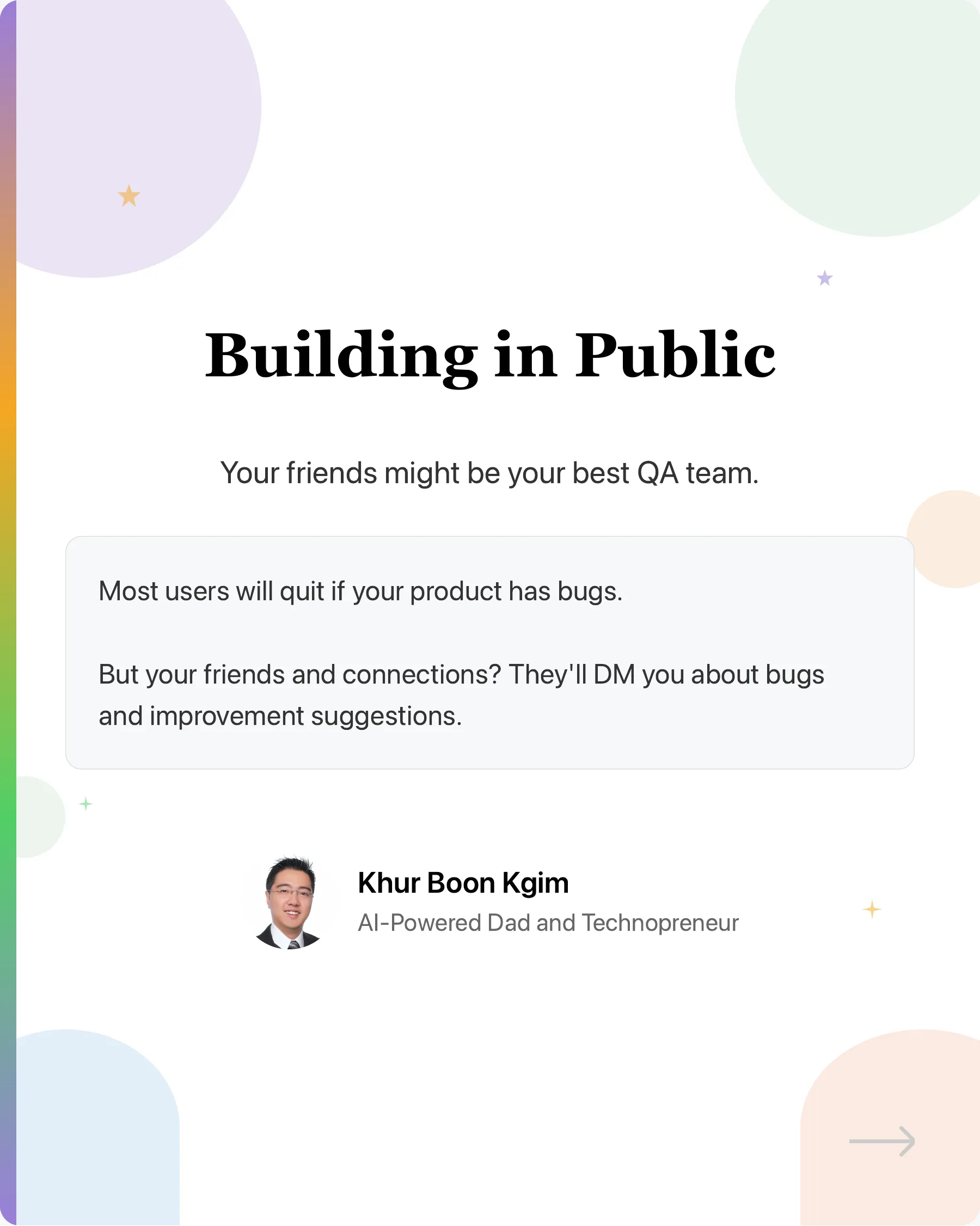 One of the benefits of building in public: