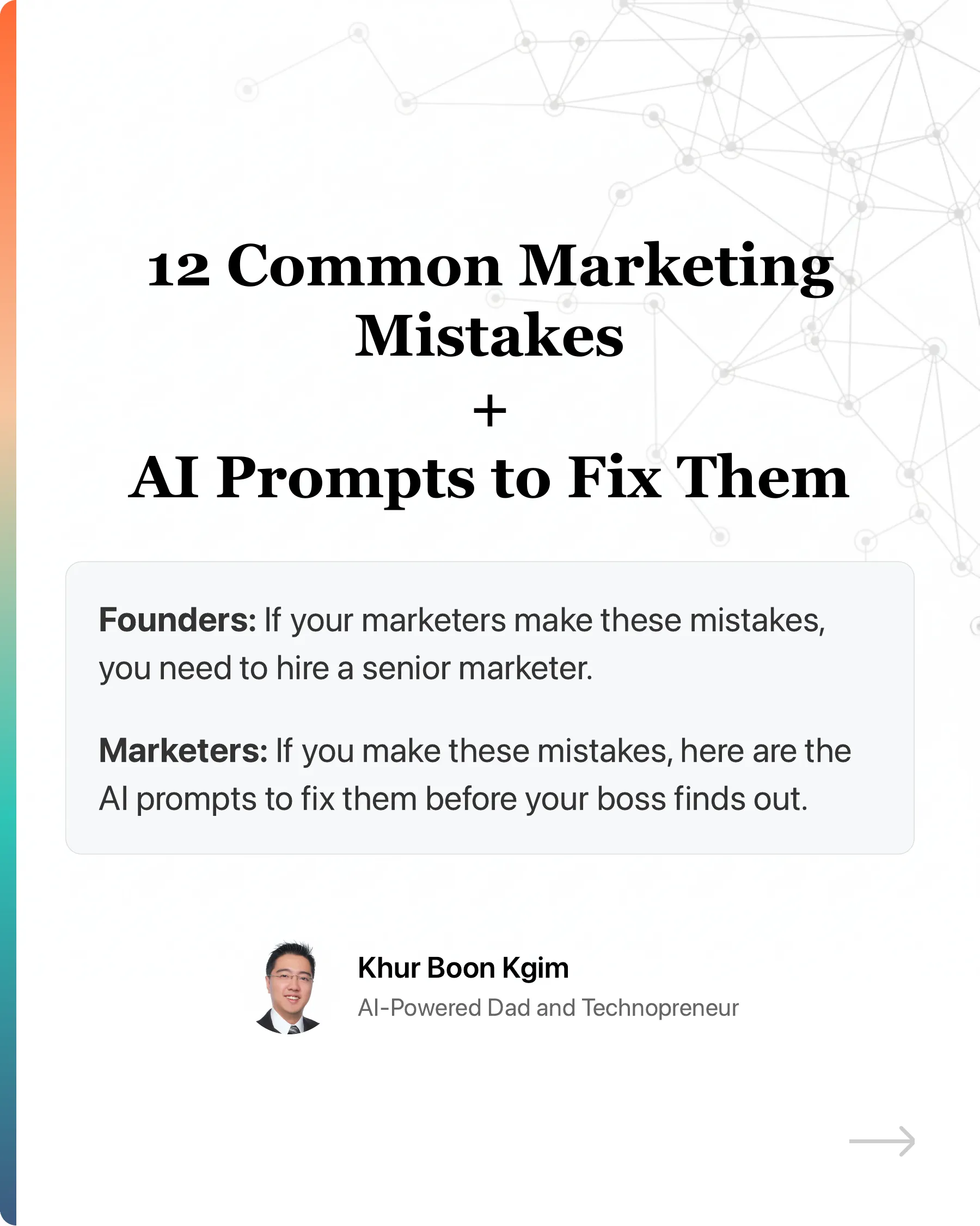 Founders, if your marketers make these 12 mistakes, you should consider hiring another senior.