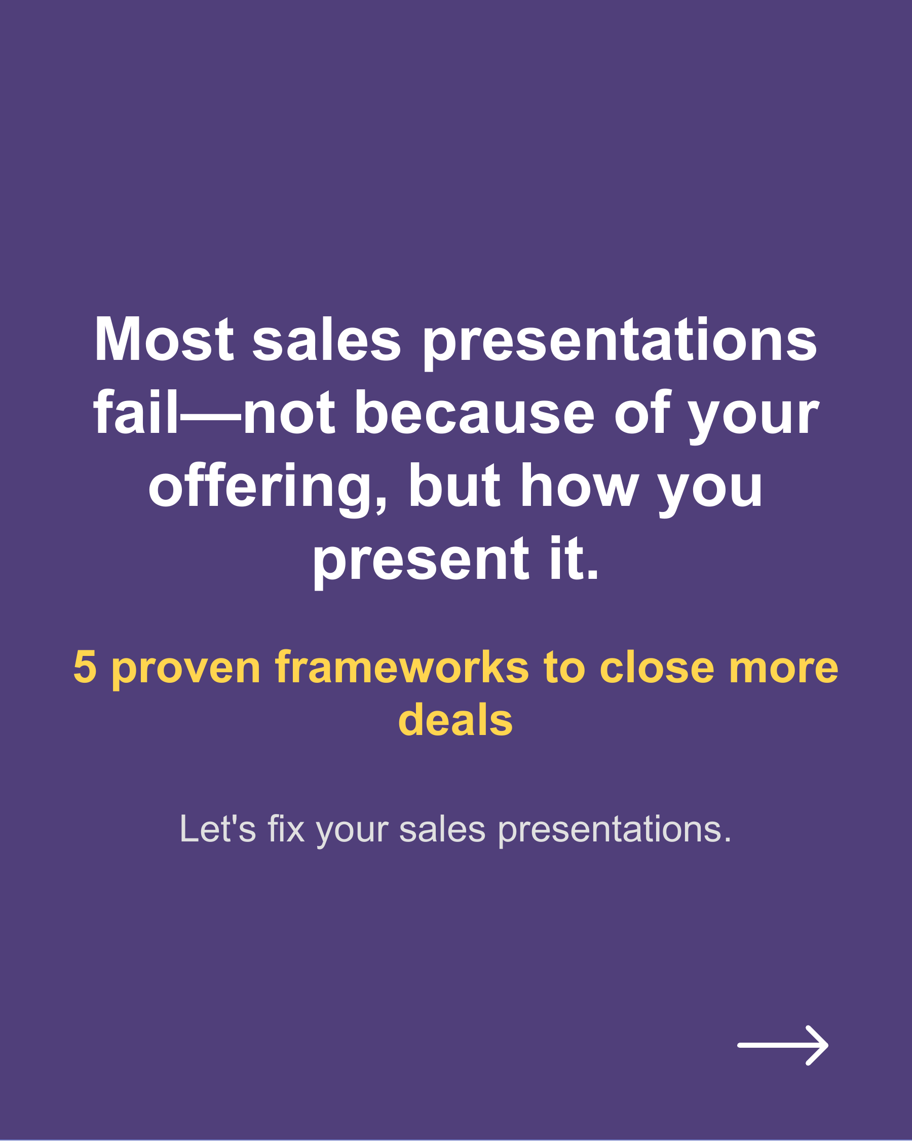 Why Most Sales Presentations Fail, slide 1