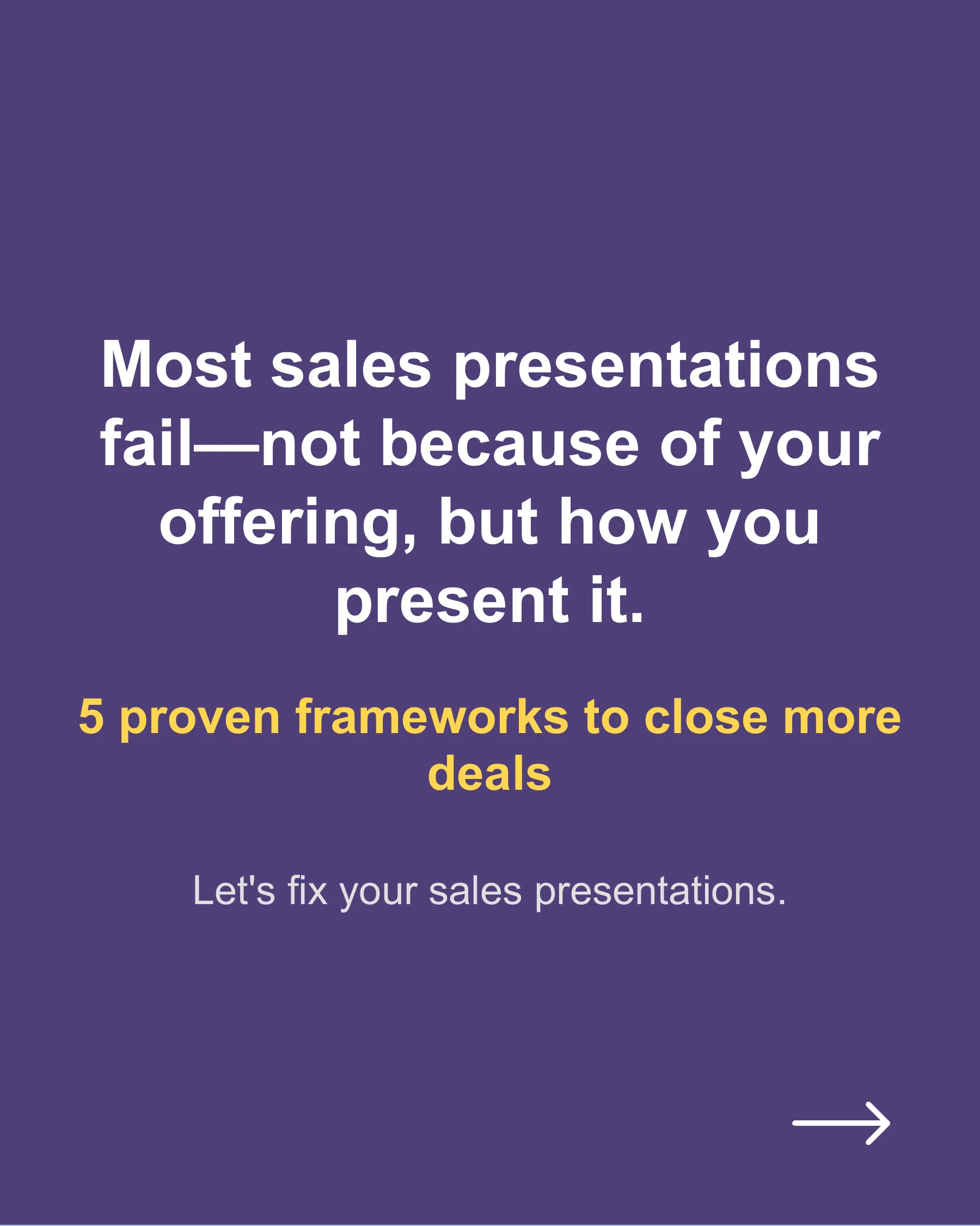 Why Most Sales Presentations Fail