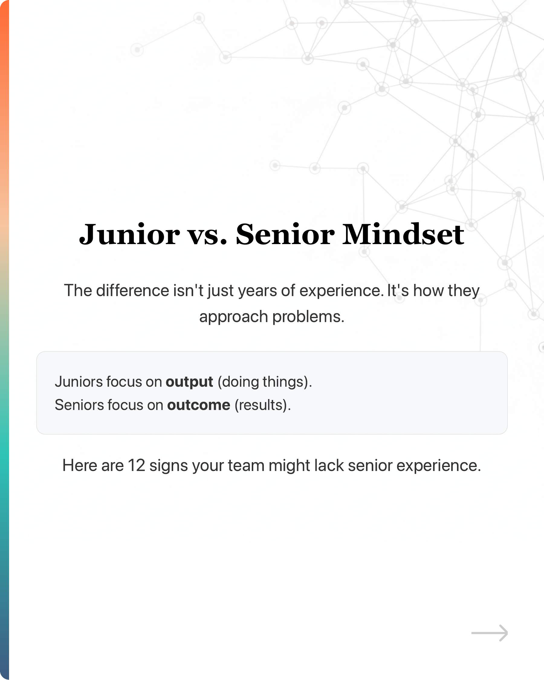 Founders, if your marketers make these 12 mistakes, you should consider hiring another senior., slide 2