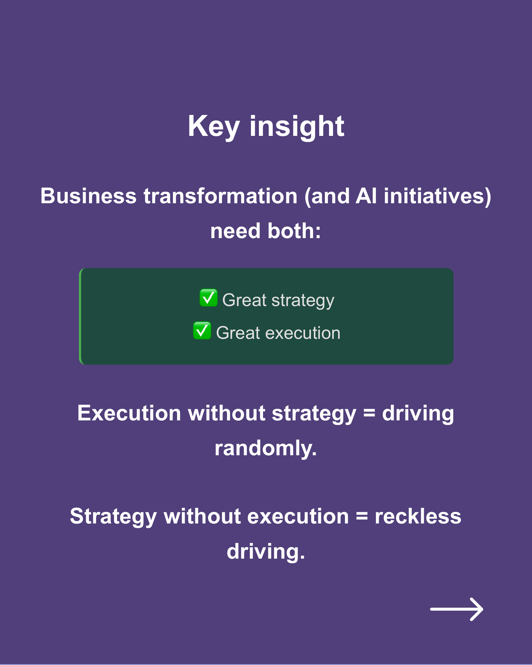 Why GenAI Pilots Need Both Strategy and Execution, slide 4