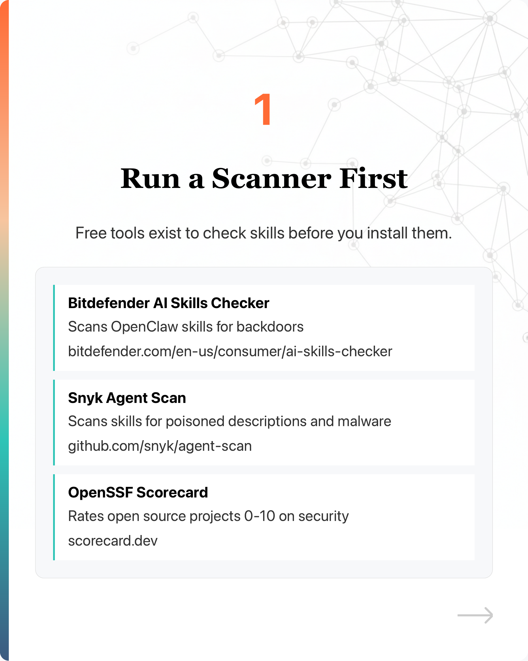 "How do I know if an AI agent skill is safe or malicious?", slide 6