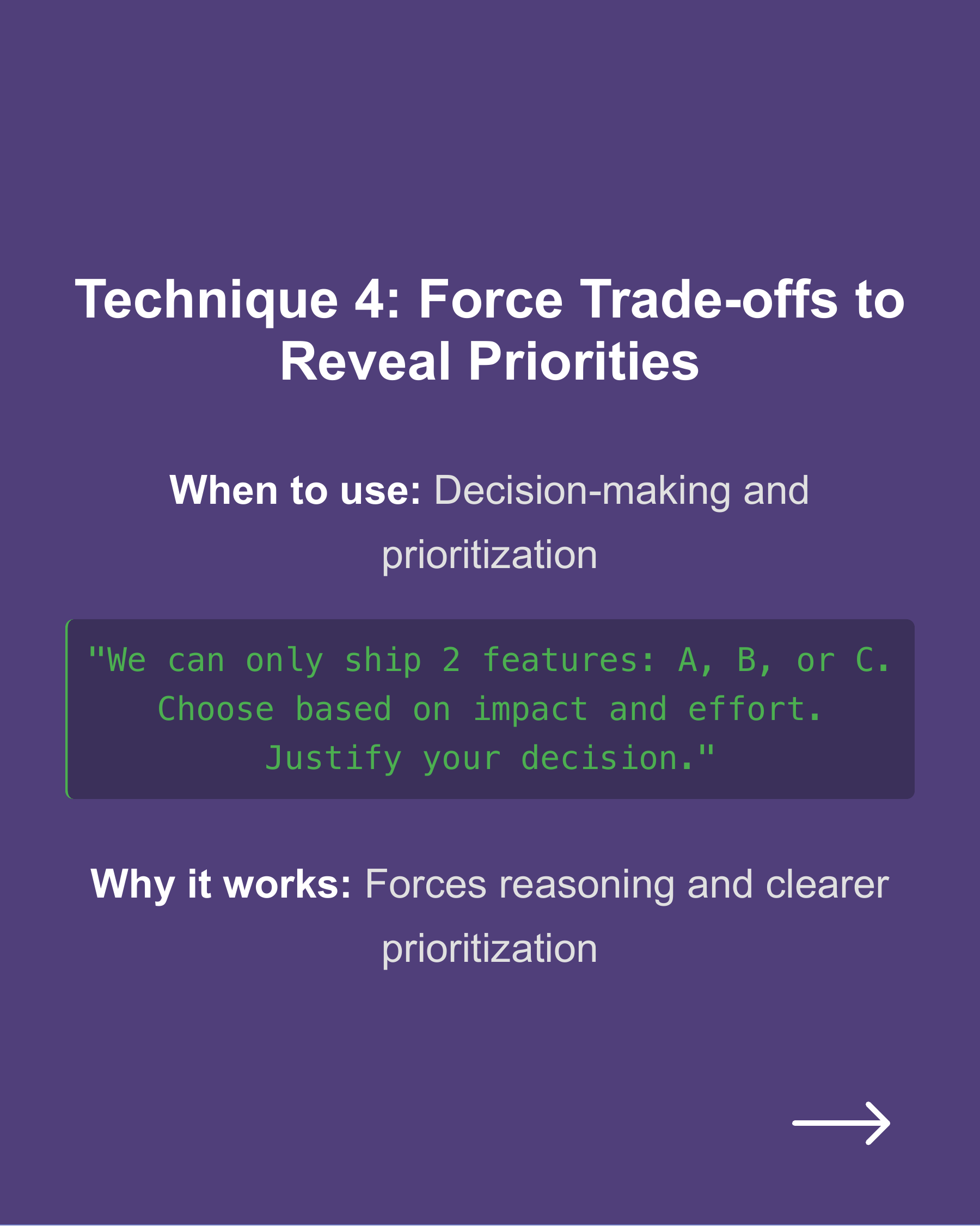 5 Advanced Prompting Techniques That’ll Instantly Improve Your Results with ChatGPT (or Any LLM), slide 6