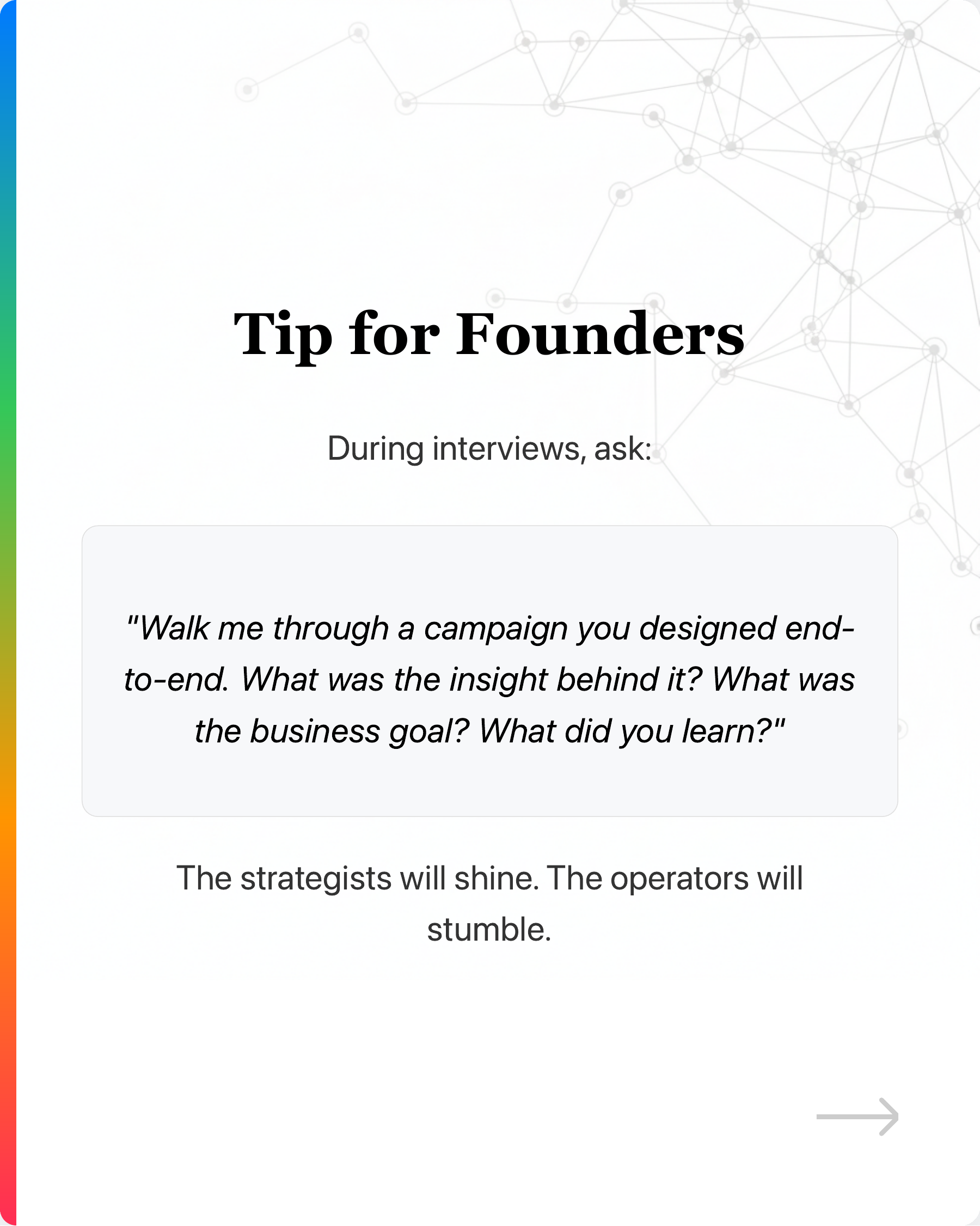 5 Warning Signs Your Marketing Hire Is Just an Operator, Not a Strategist, slide 9