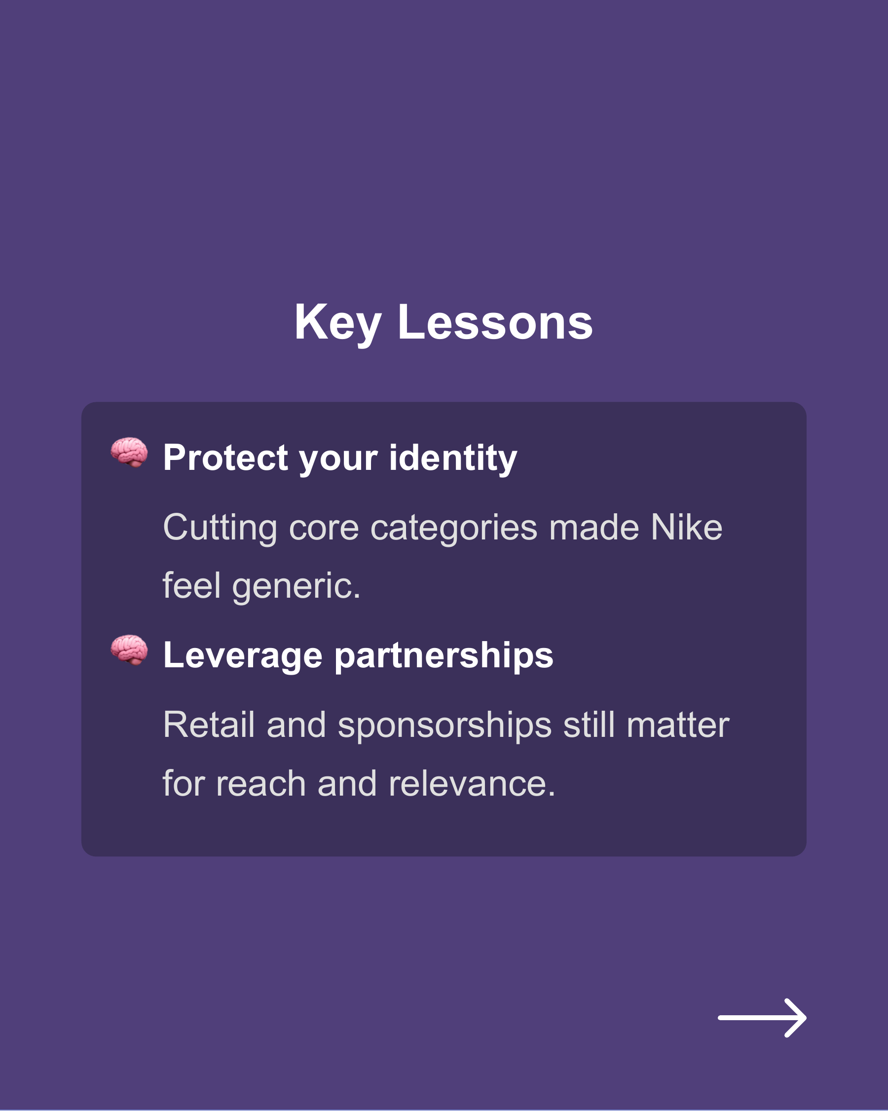 Don't make the same marketing mistake as Nike., slide 9