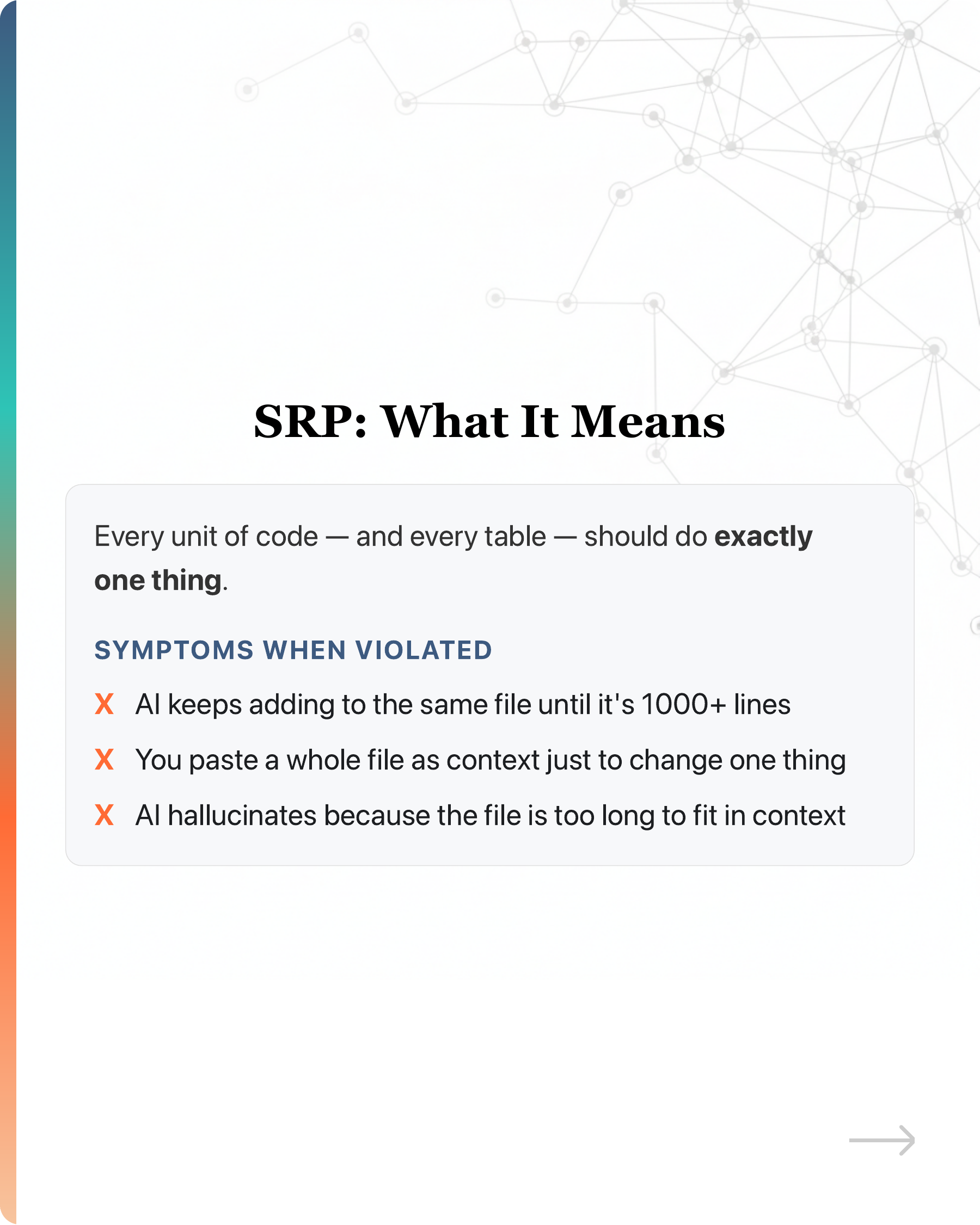 No, vibe coding does not create tech debt., slide 10