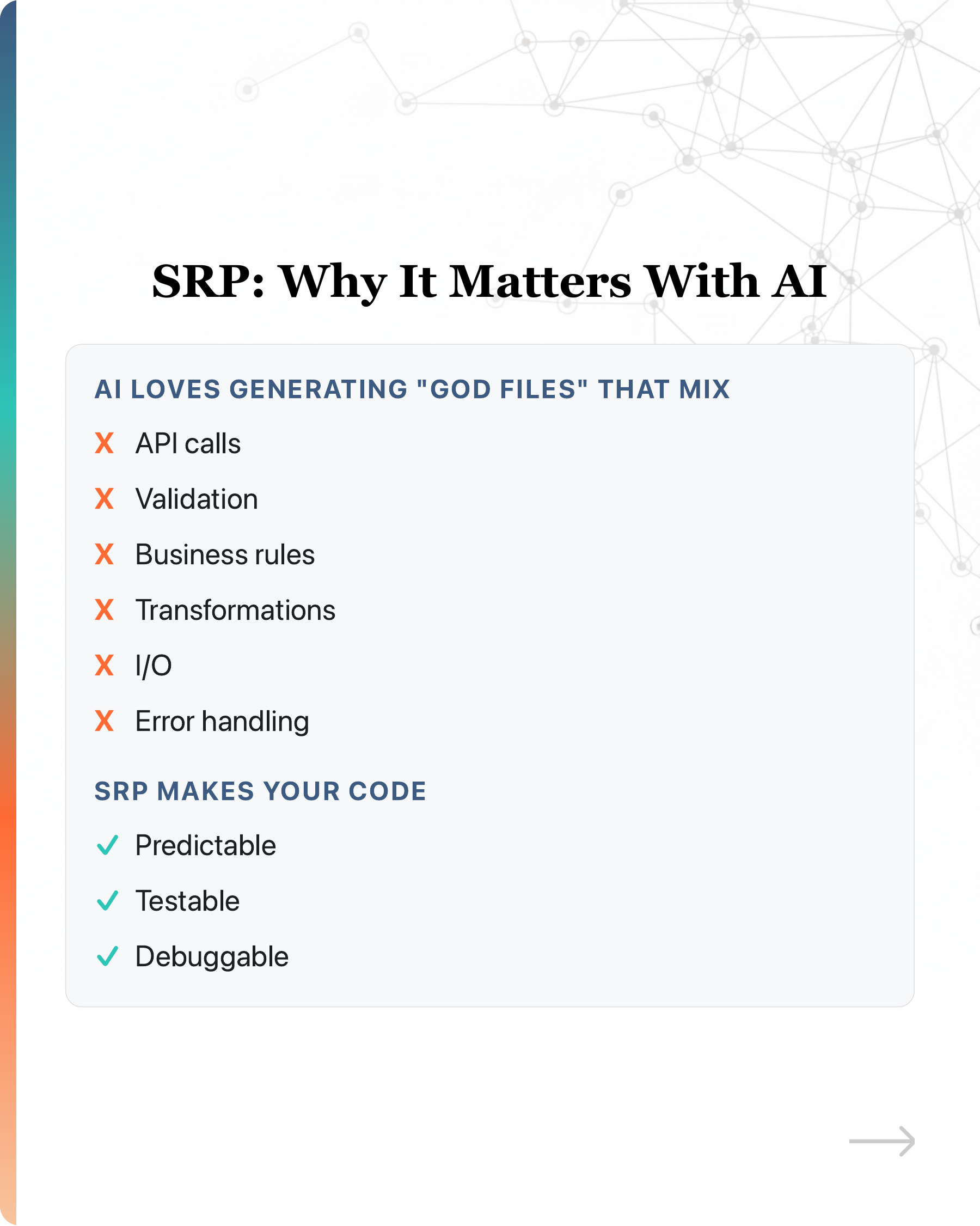 No, vibe coding does not create tech debt., slide 11
