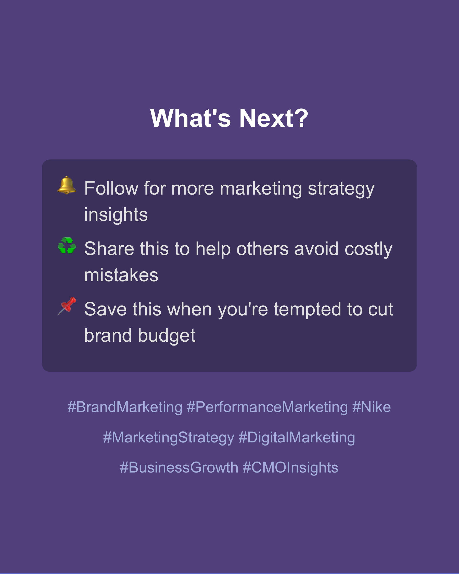 Don't make the same marketing mistake as Nike., slide 12