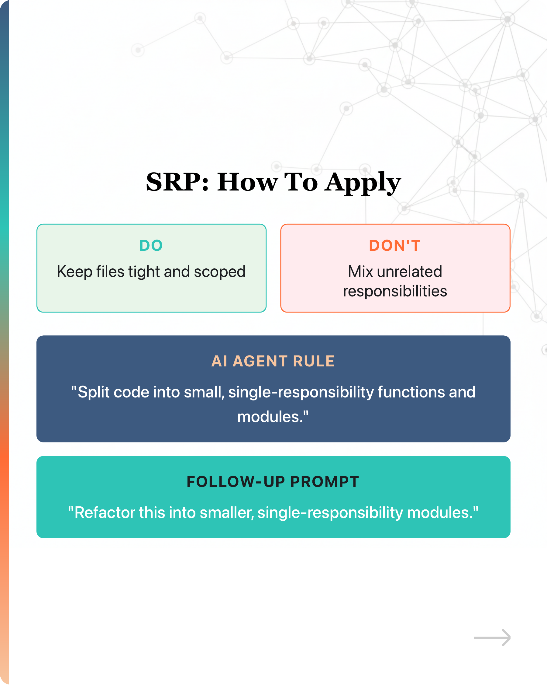 No, vibe coding does not create tech debt., slide 13
