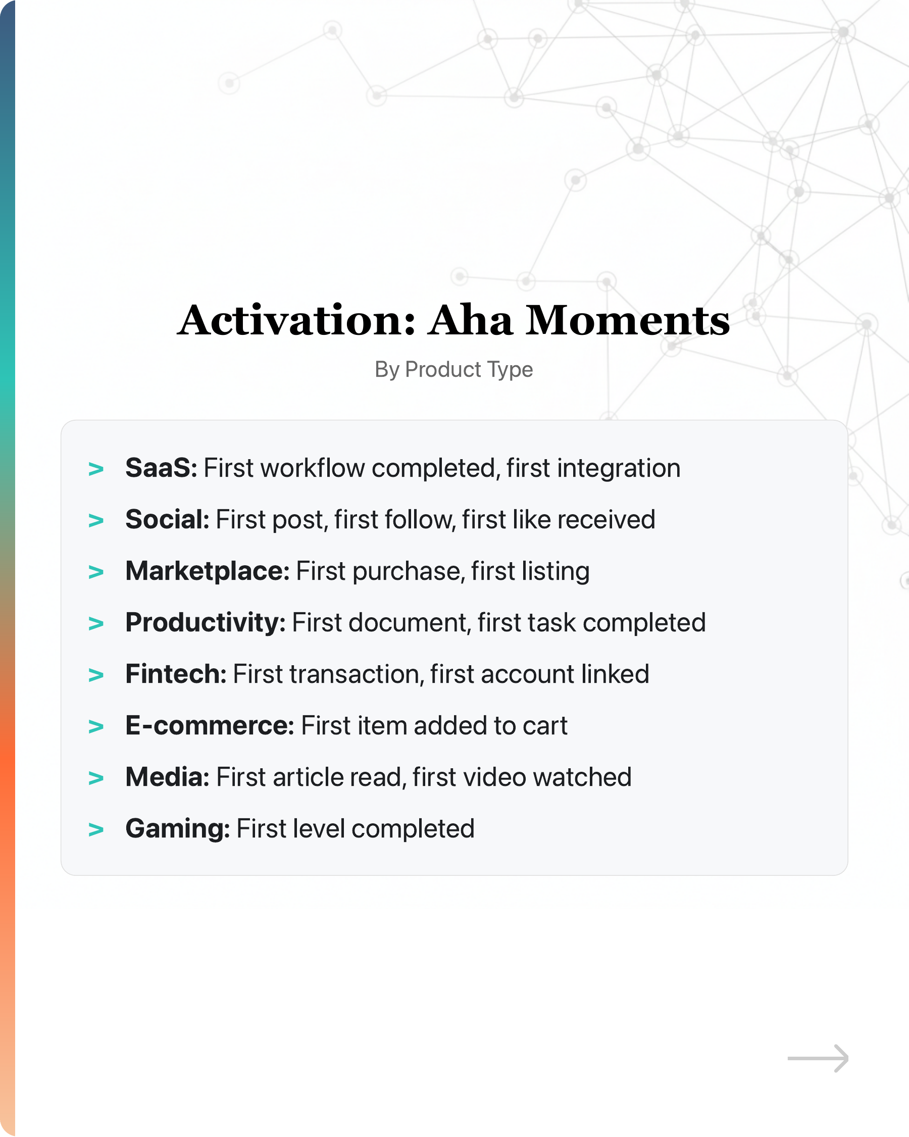 Most startups' growth stalls because they pour users into a leaky bucket., slide 14