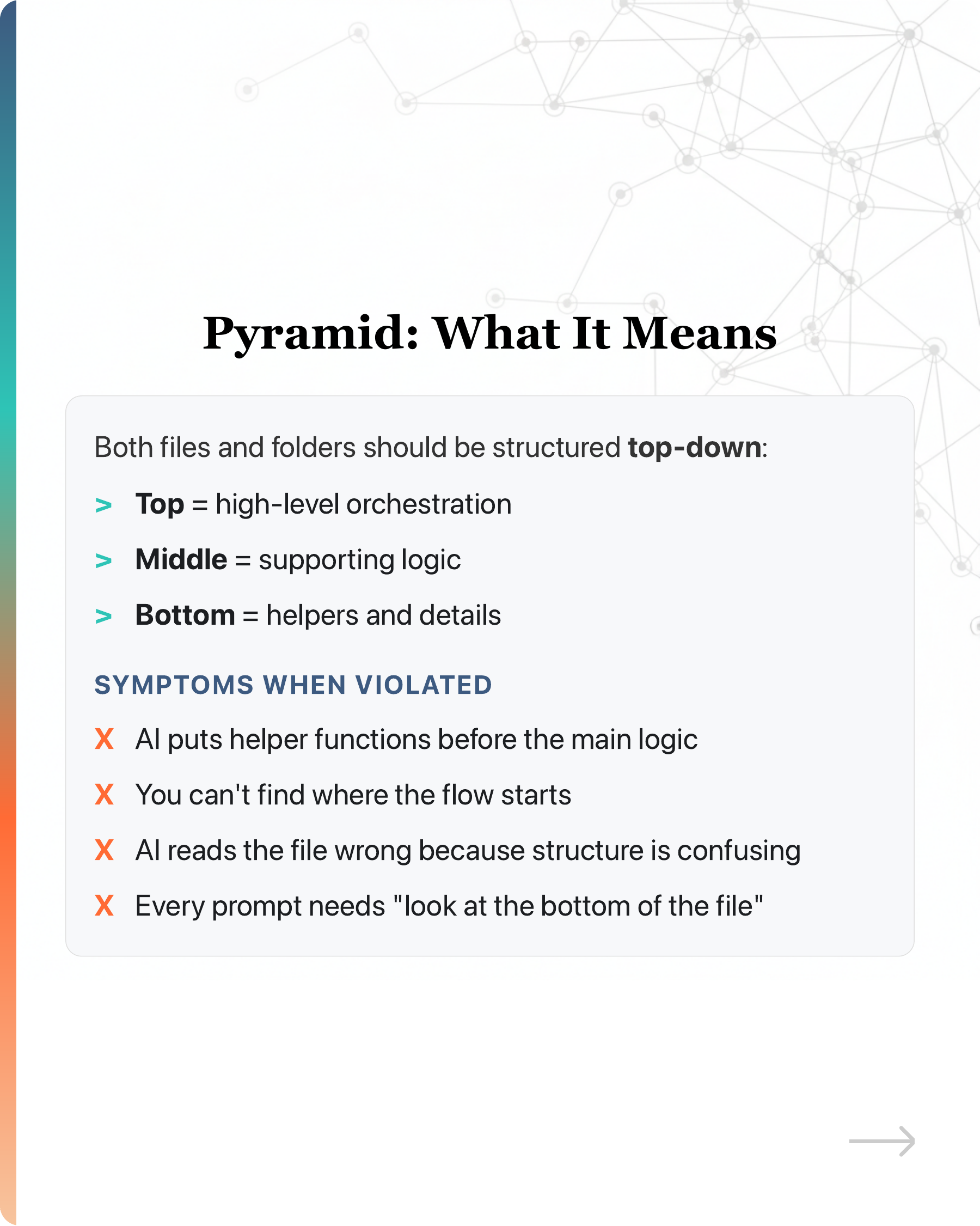 No, vibe coding does not create tech debt., slide 15