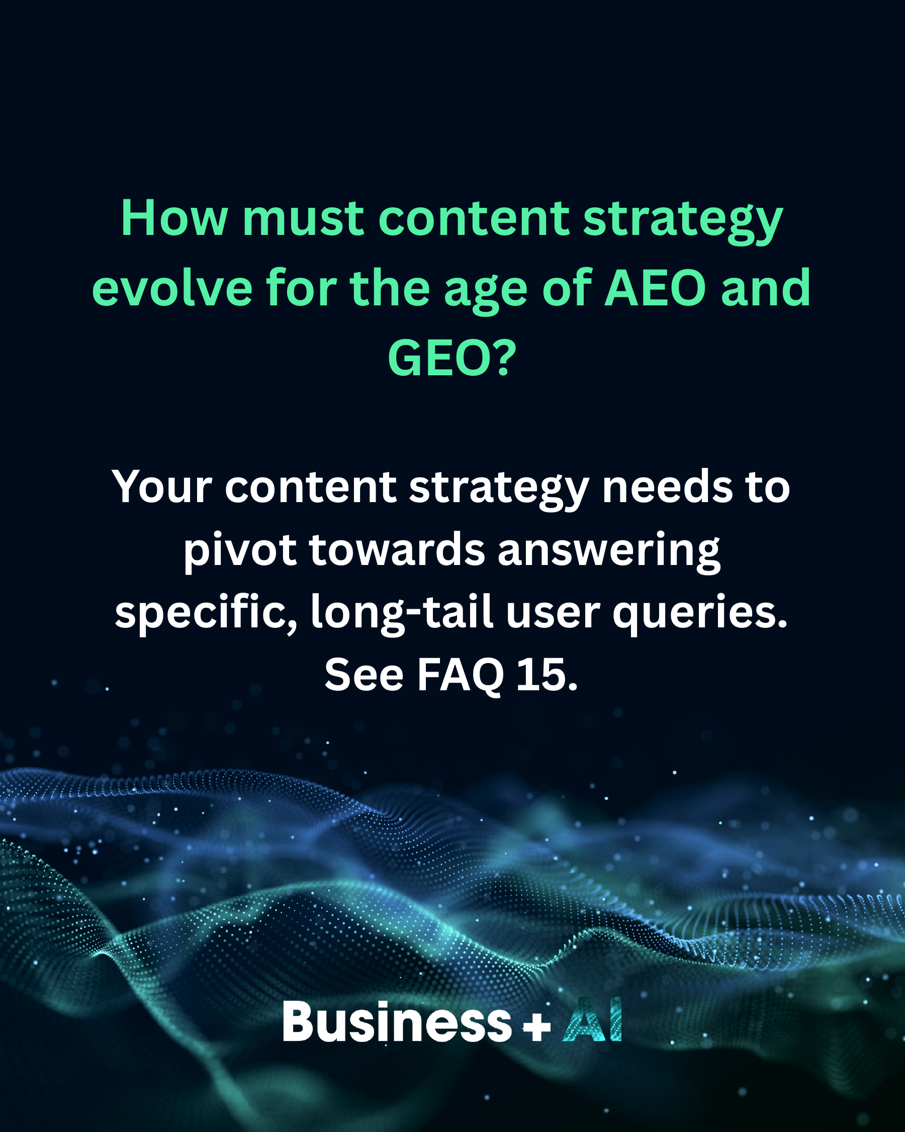 20 FAQs on AEO, GEO and the New SEO, slide 19