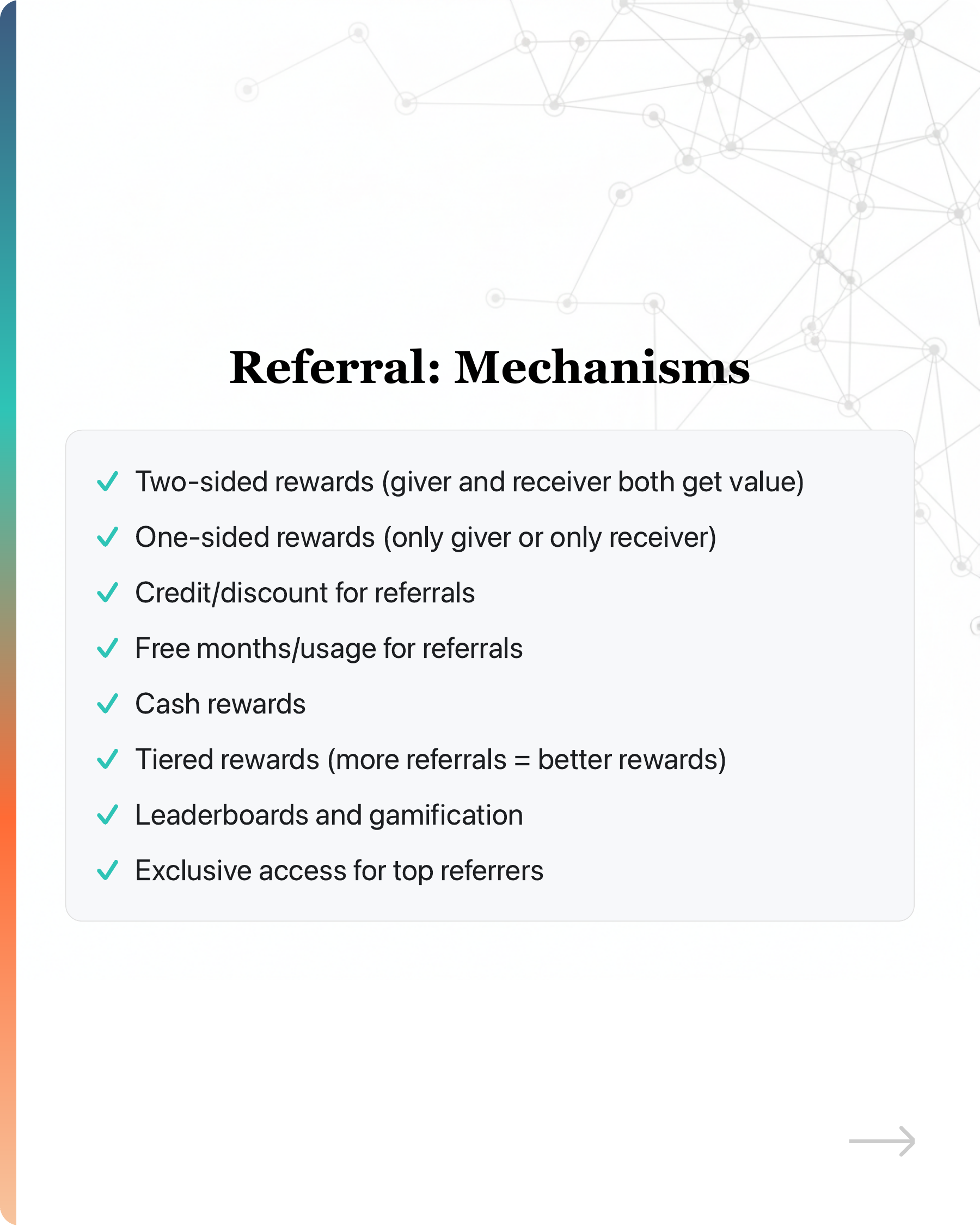 Most startups' growth stalls because they pour users into a leaky bucket., slide 24