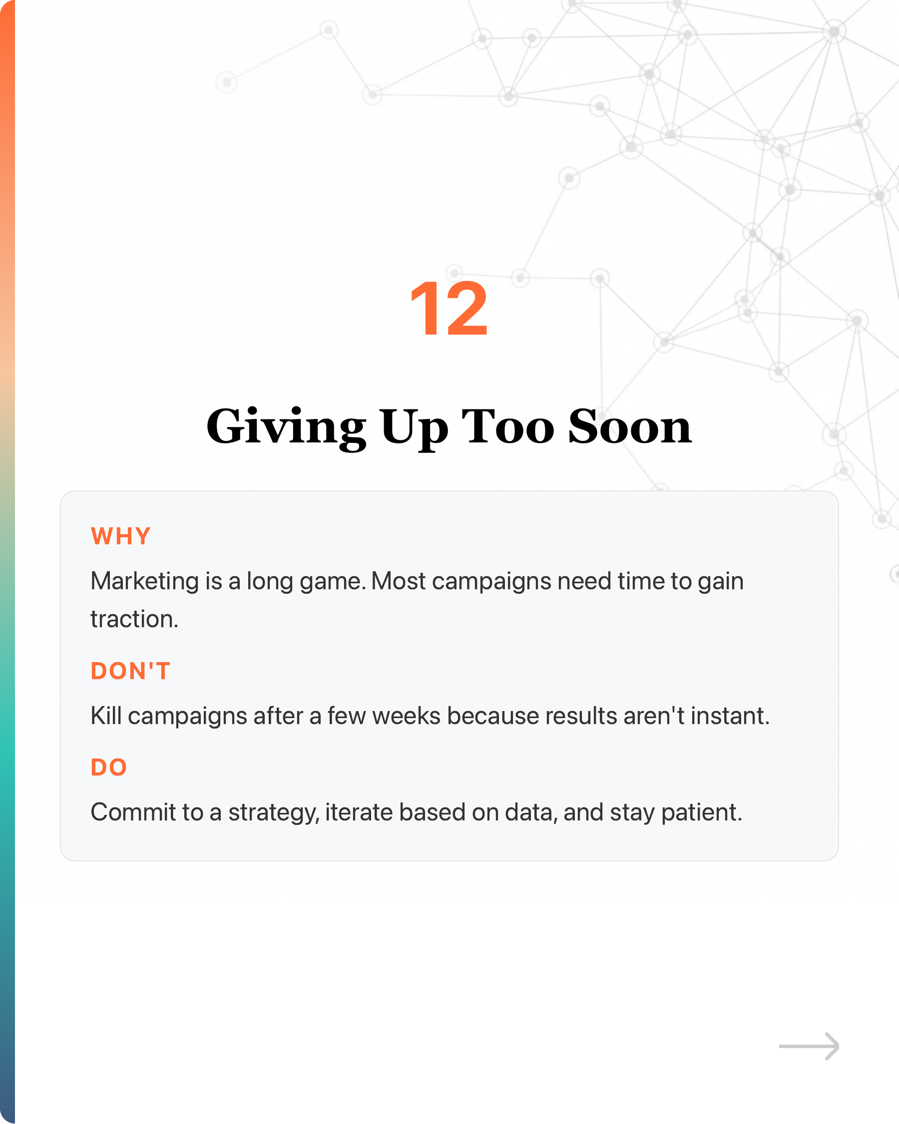 Founders, if your marketers make these 12 mistakes, you should consider hiring another senior., slide 25