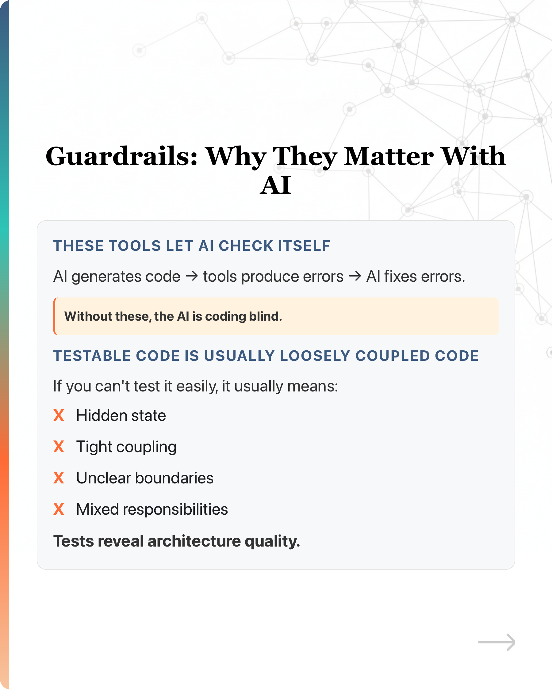 No, vibe coding does not create tech debt., slide 25
