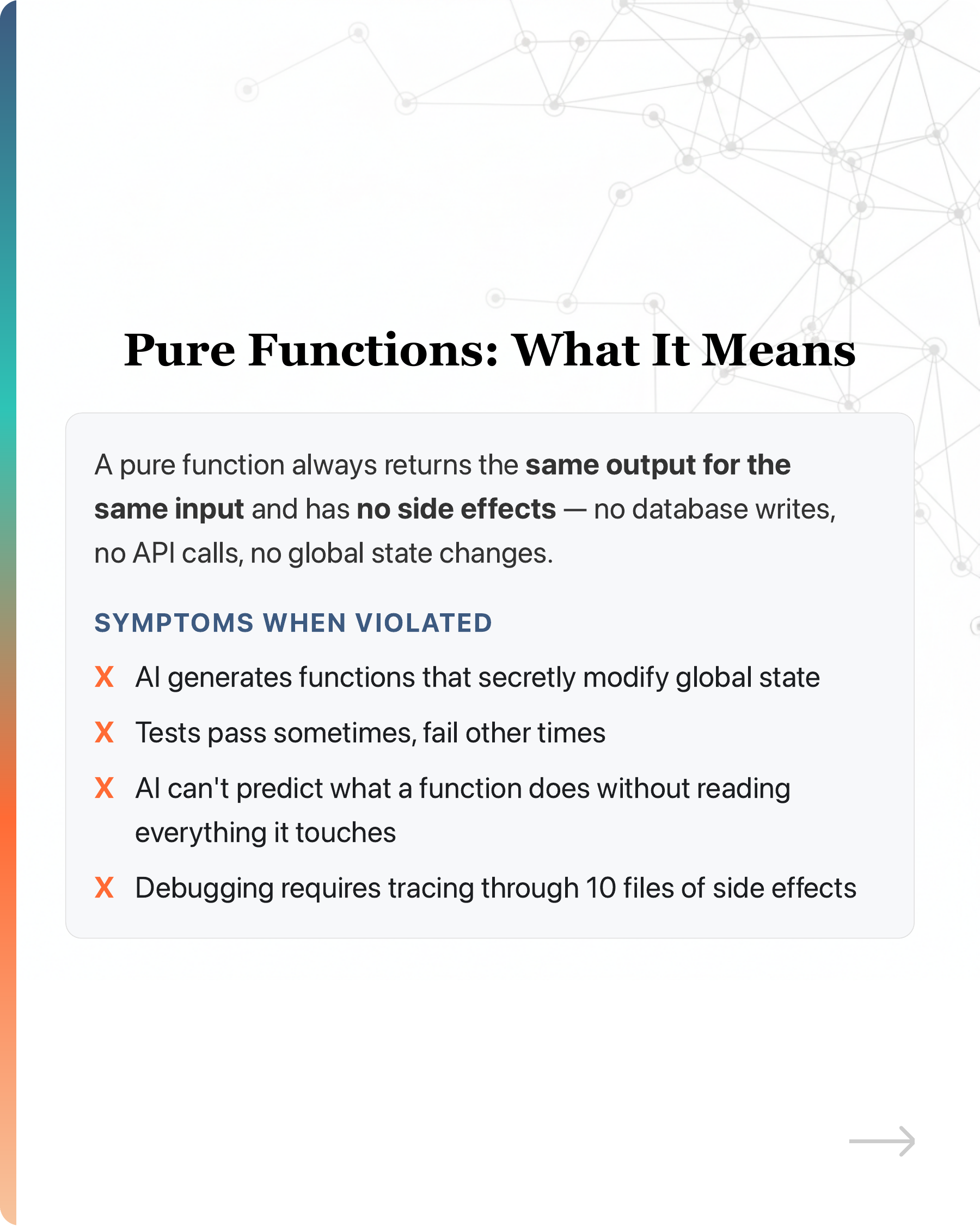No, vibe coding does not create tech debt., slide 32