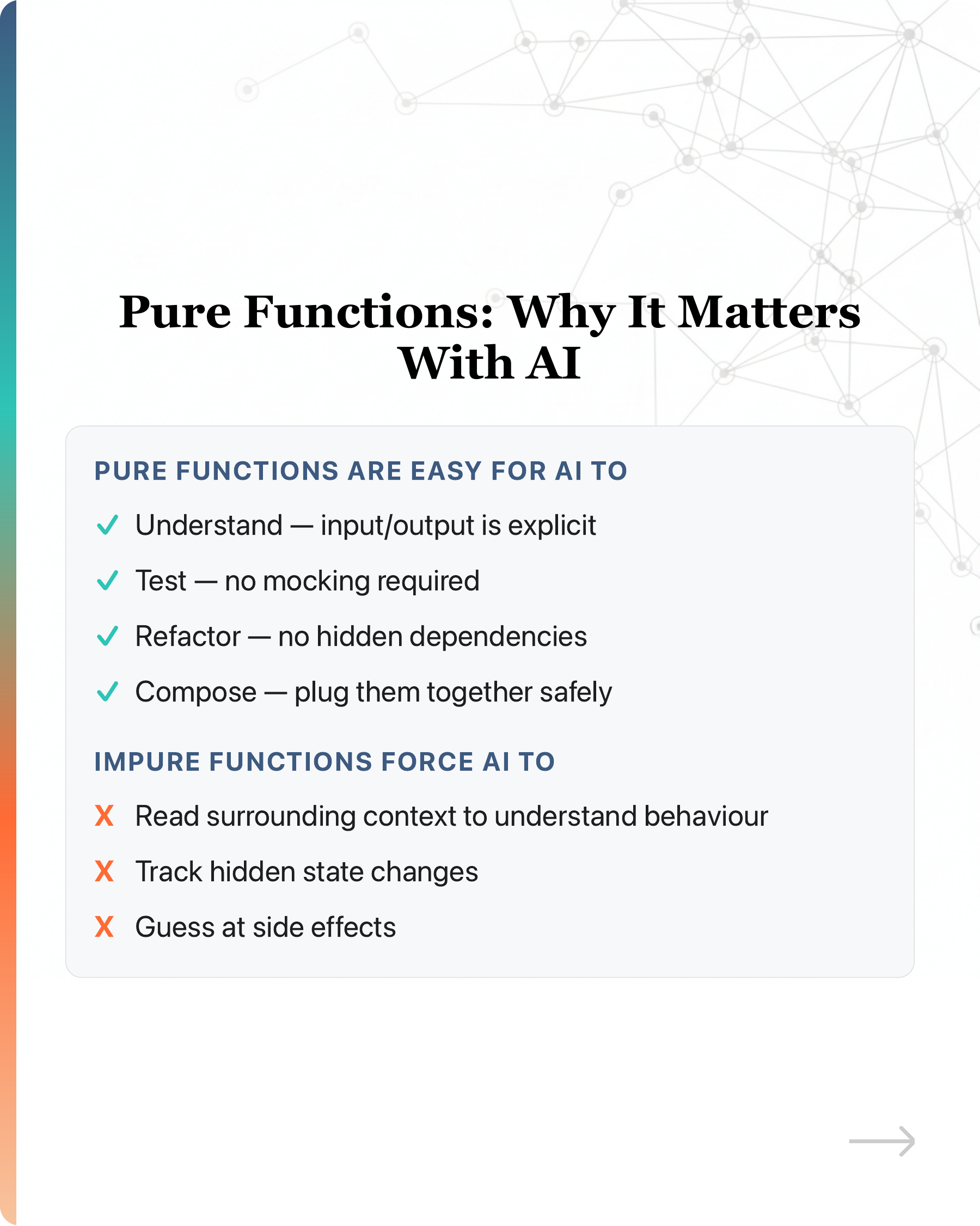 No, vibe coding does not create tech debt., slide 33
