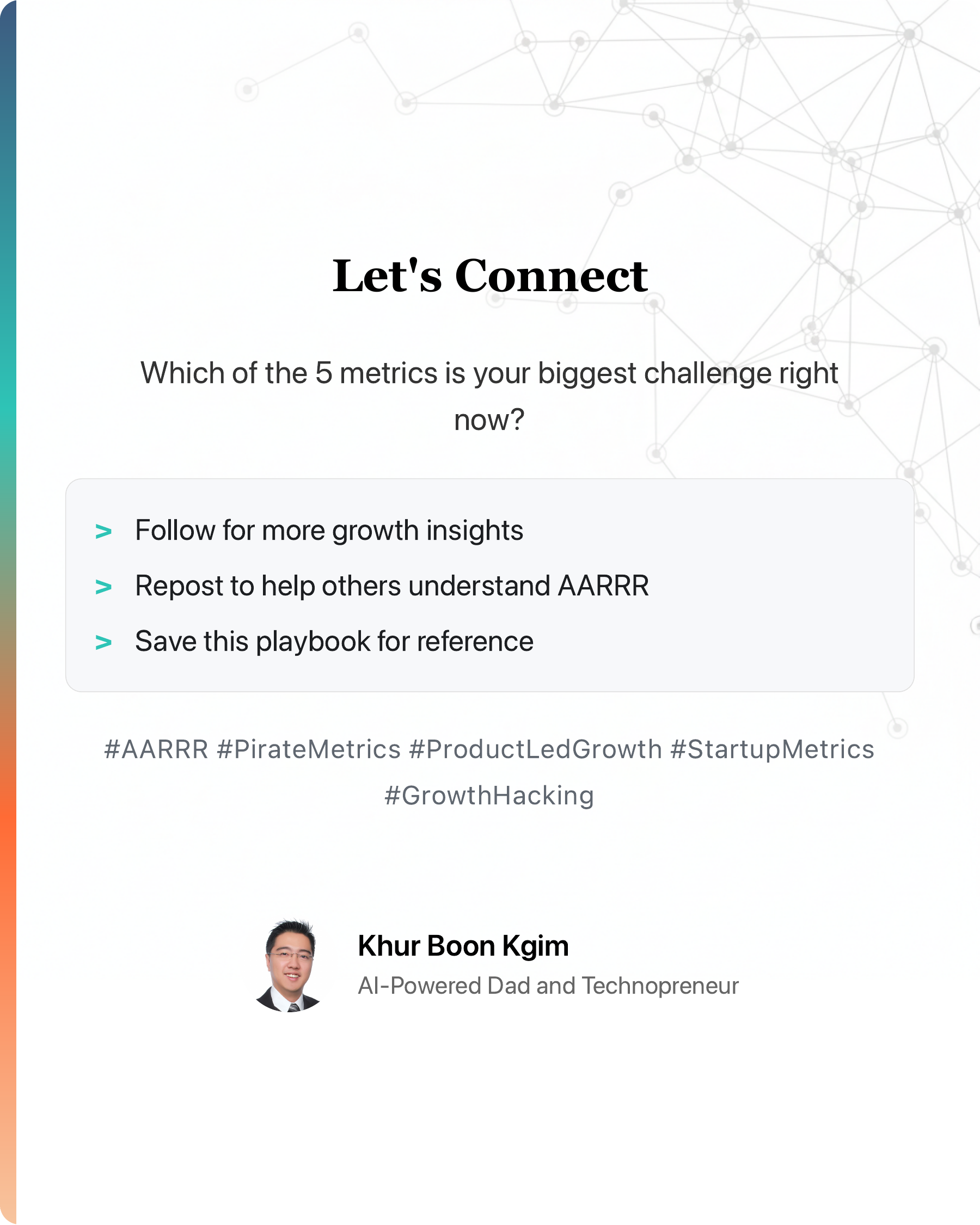 Most startups' growth stalls because they pour users into a leaky bucket., slide 33