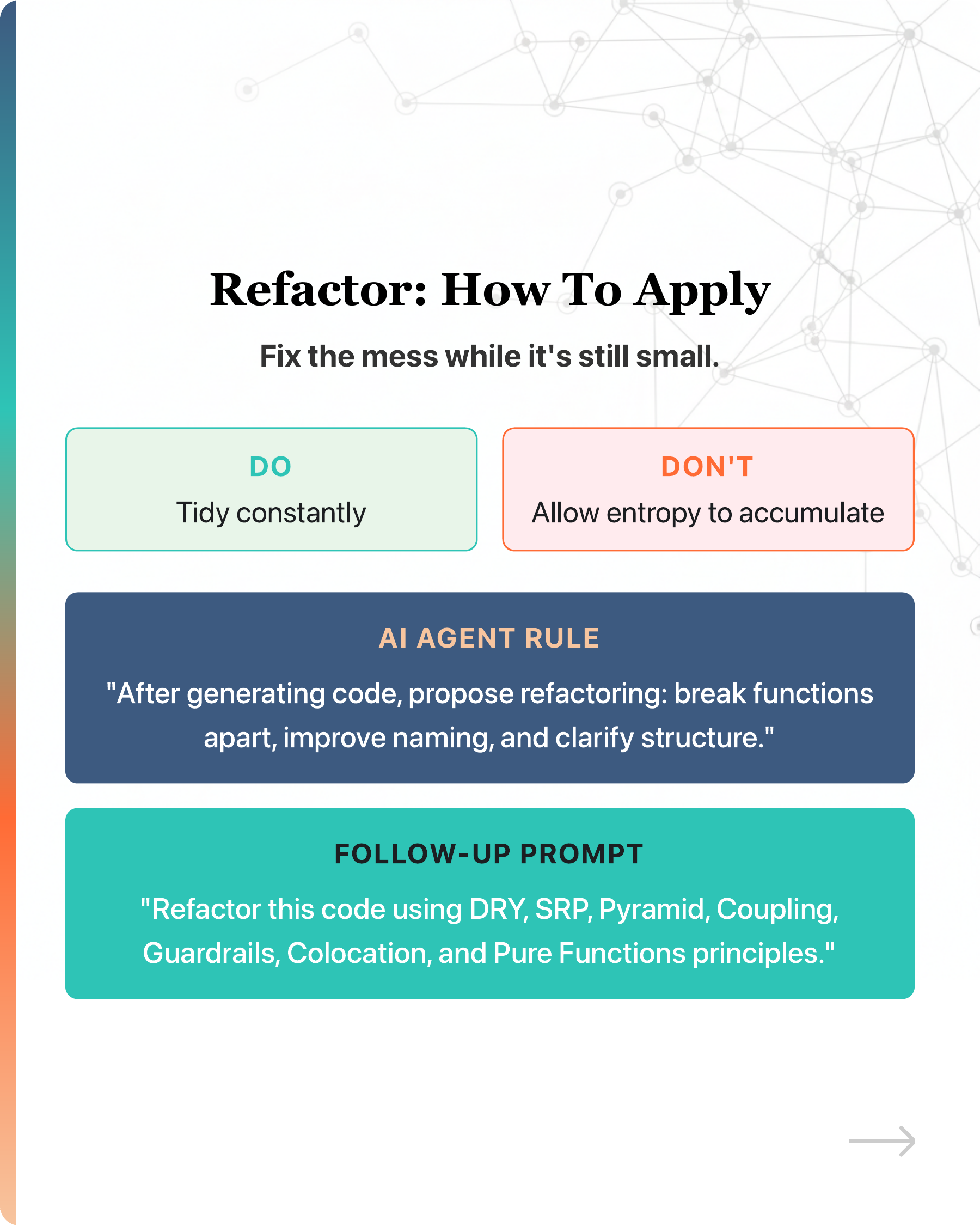 No, vibe coding does not create tech debt., slide 40